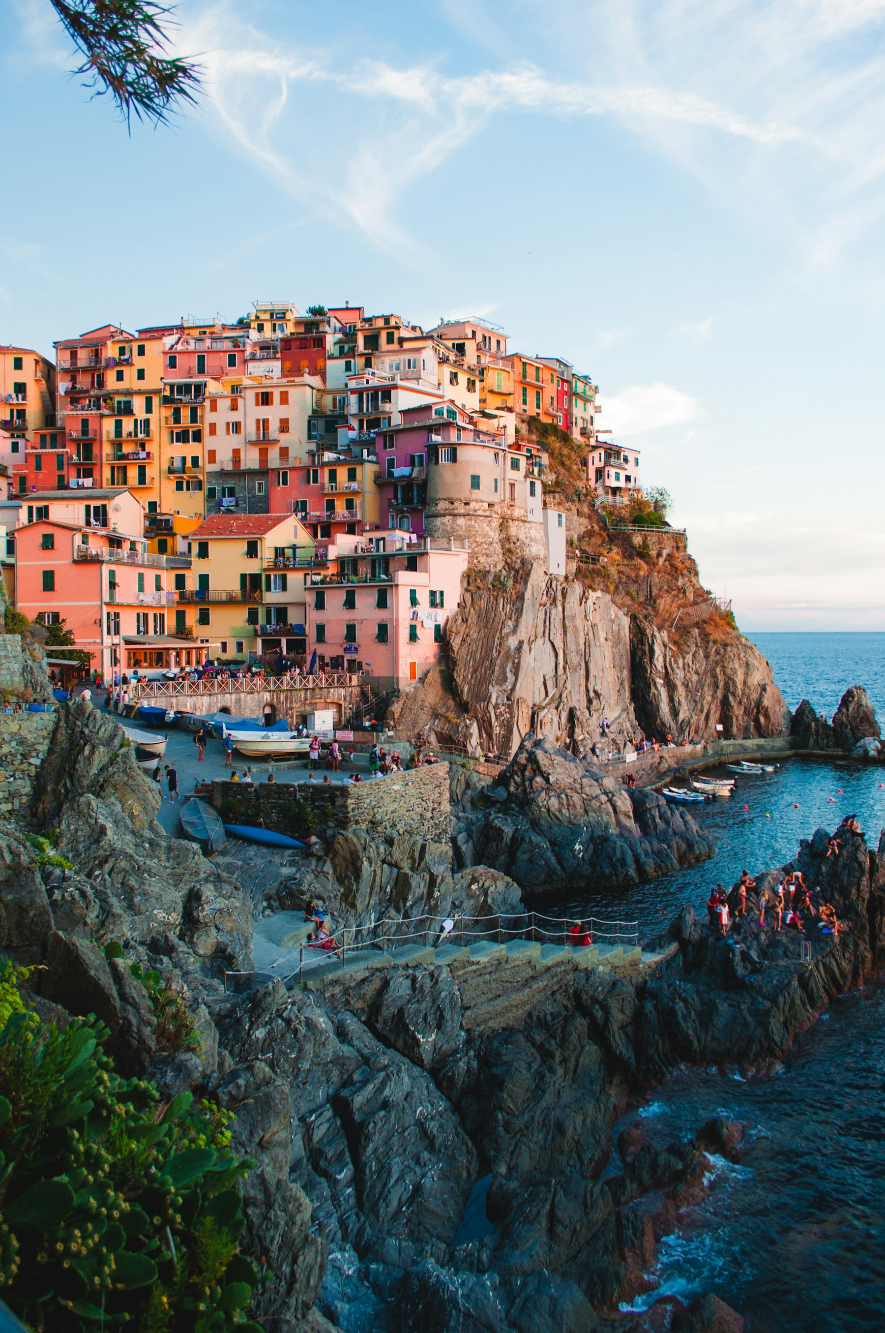 A colourful Mediterranean village — demonstration photograph